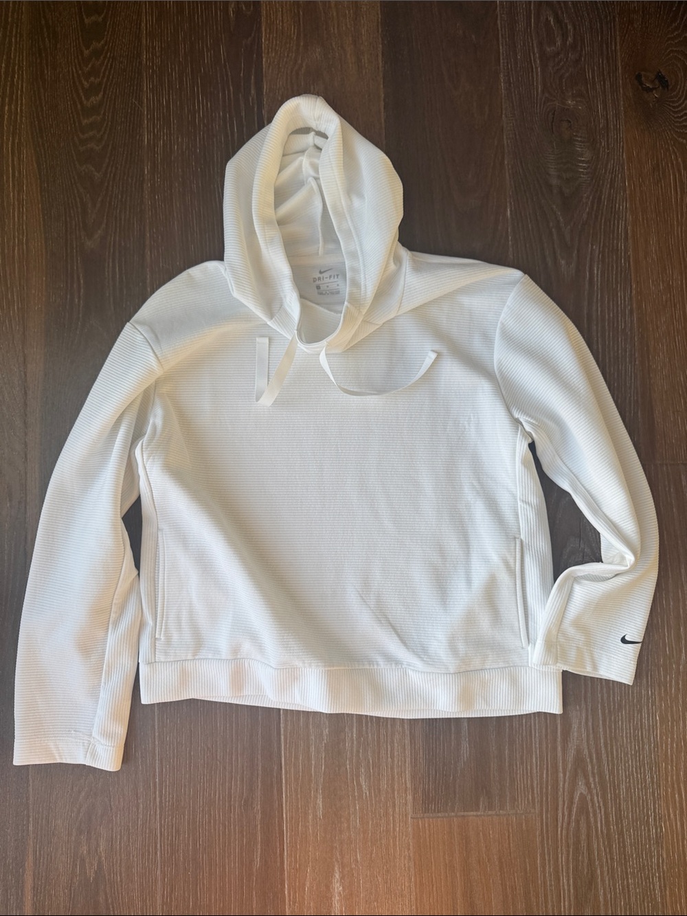 Nike White Women's Hooded Long-Sleeve Pullover